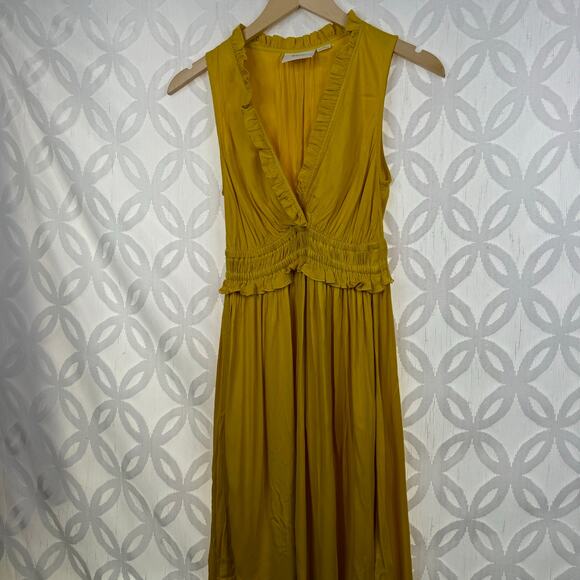 Maeve Anthropologie La Habana Dress in Mango Size XS - Picture 4 of 8